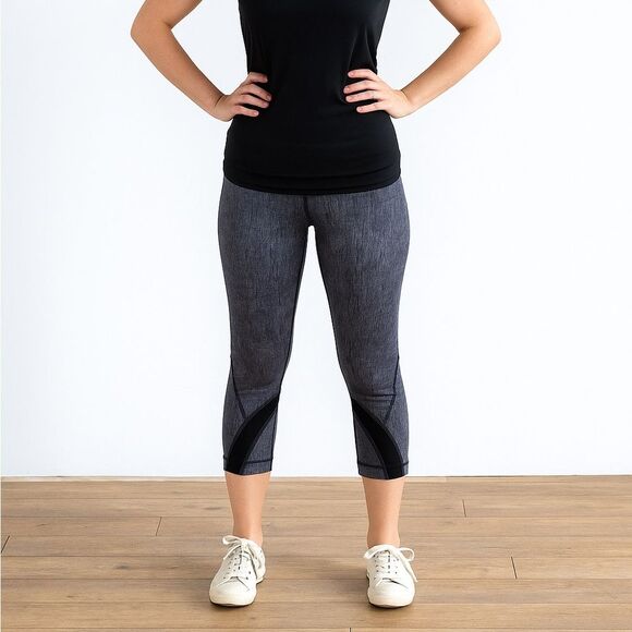Lululemon Run: Inspire Crop II All Luxtreme Womens Cropped Leggings Athletic 4 - Picture 1 of 10